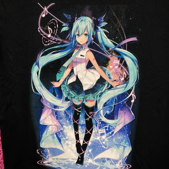 Hatsune Miku Power Up With Music T-Shirt size Small - Picture 2 of 5
